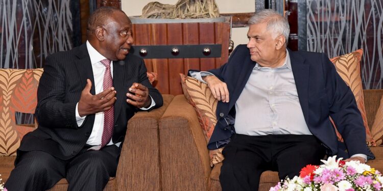 &nbsp;இலங்கை – தென்னாபிரிக்க ஜனாதிபதிகள்&nbsp; சந்திப்பு