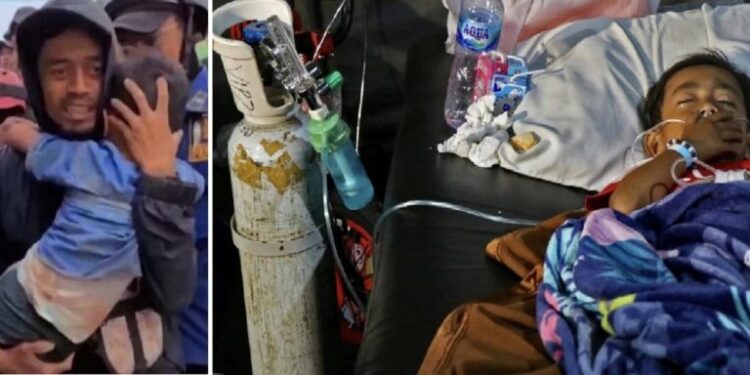 இந்தோனேசிய நிலநடுக்கம்: இடிபாடுகளில் சிக்கிய சிறுவன் இரண்டு நாட்களின் பின்னர் உயிருடன் மீட்பு