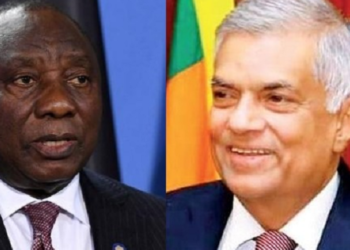 ஜனாதிபதி ரணில் விக்கிரமசிங்கவுடன் தென்னாபிரிக்க ஜனாதிபதி பேச்சு!