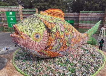 டாக்காவில் கழிவுப் பொருட்களைக் கொண்டு உருவான அழகிய கைவண்ணம்