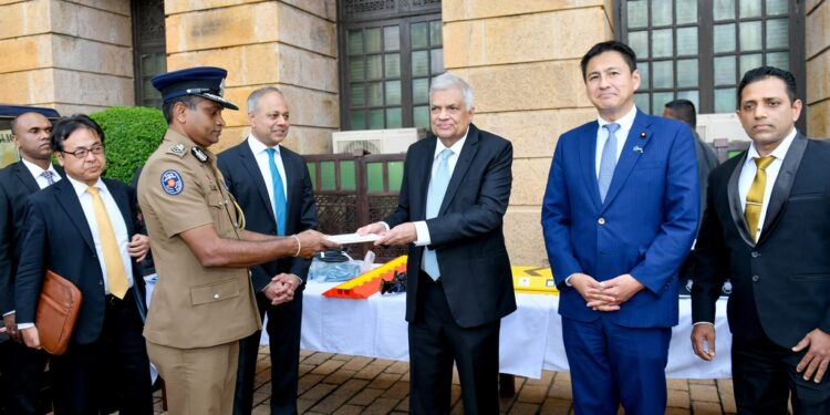 இலங்கை பொலிஸாருக்கு ஜப்பானிய அரசாங்கத்திடமிருந்து நன்கொடை