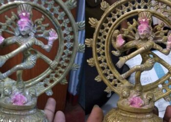 நடராஜர் சிலையை திருடிய இராணுவ வீரர் கைது…!
