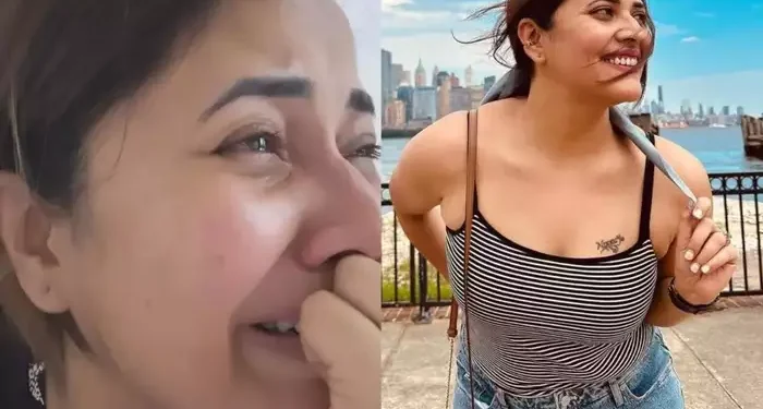 கண்ணீர் விட்டு தேம்பி தேம்பி அழுத ‘புஷ்பா’ பட நடிகை: வீடியோவை பார்த்து ஷாக்கான ரசிகர்கள்.!