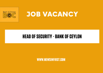 Head of Security – Bank of Ceylon