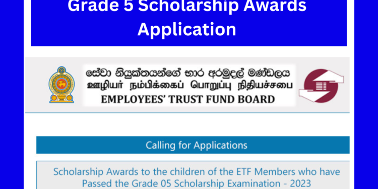 Grade 5 Scholarship Awards Application