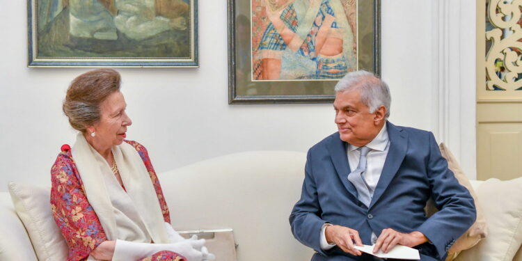 பிரித்தானிய இளவரசி ஆன், ஜனாதிபதியுடன் சந்திப்பு