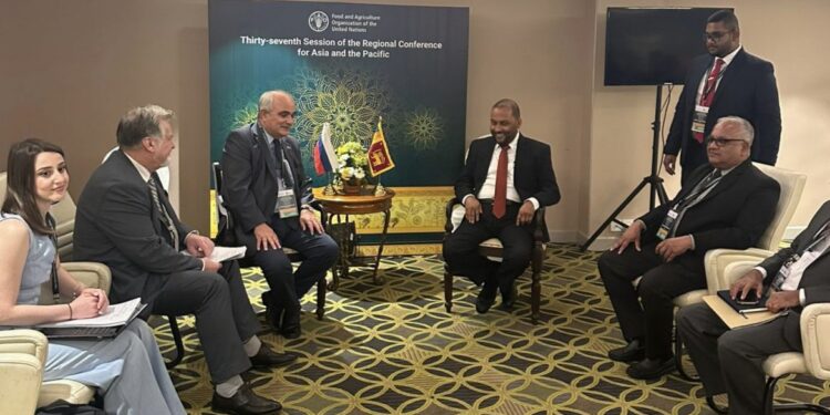 ரஷ்ய தூதர் விவசாய அமைச்சரை சந்தித்தார்