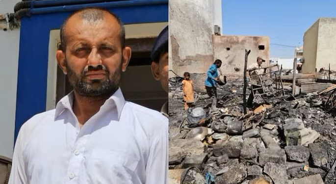 கூலி இல்லாமல் வேலைசெய்ய மறுத்த தொழிலாளர்கள்; ஆத்திரத்தில் 15 வீடுகளைக் கொளுத்திய கான்ட்ராக்டர்!