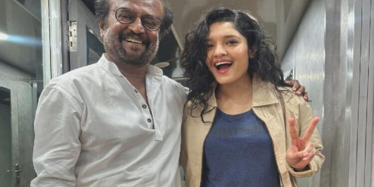 வேட்டையன் ரஜினியுடன் இறுதிச்சுற்று நாயகி ரித்திகா… அந்த ஒரு வார்த்தை தான்